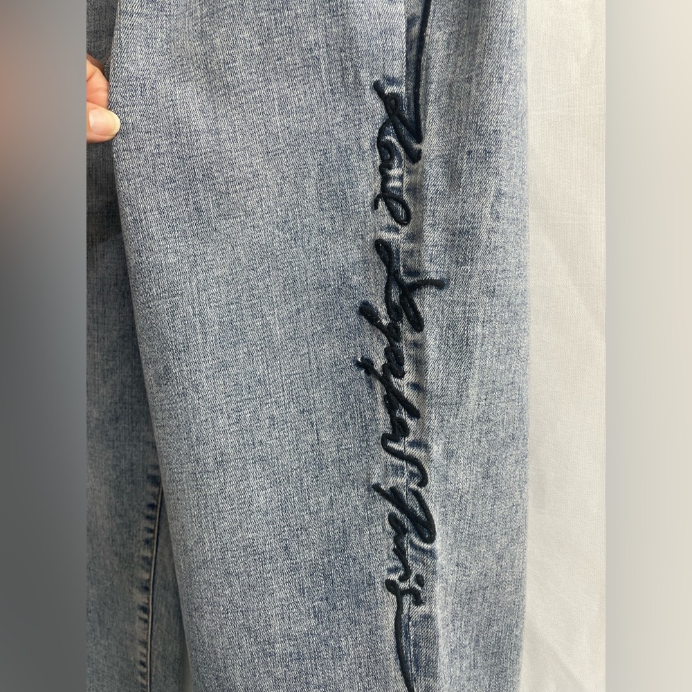 Karl Lagerfeld Paris Women’s The Cannes  Straight Leg Jeans Size 14 - Picture 3 of 16